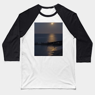 Moonlight on the North Sea Baseball T-Shirt